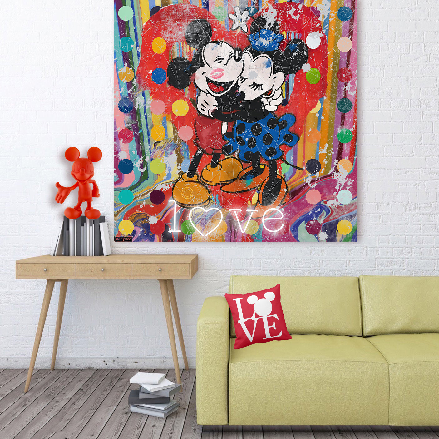 "Forever Love" – Hand-Embellished Mixed Media Canvas