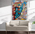 "Be A Hero" – Hand-Embellished Mixed Media Canvas