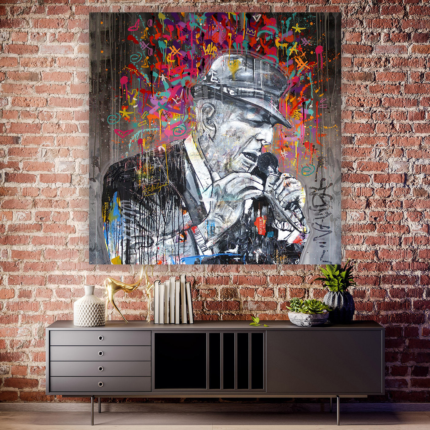 "Hallelujah" – Inspired by Cohen: Hand-Embellished Mixed Media Canvas