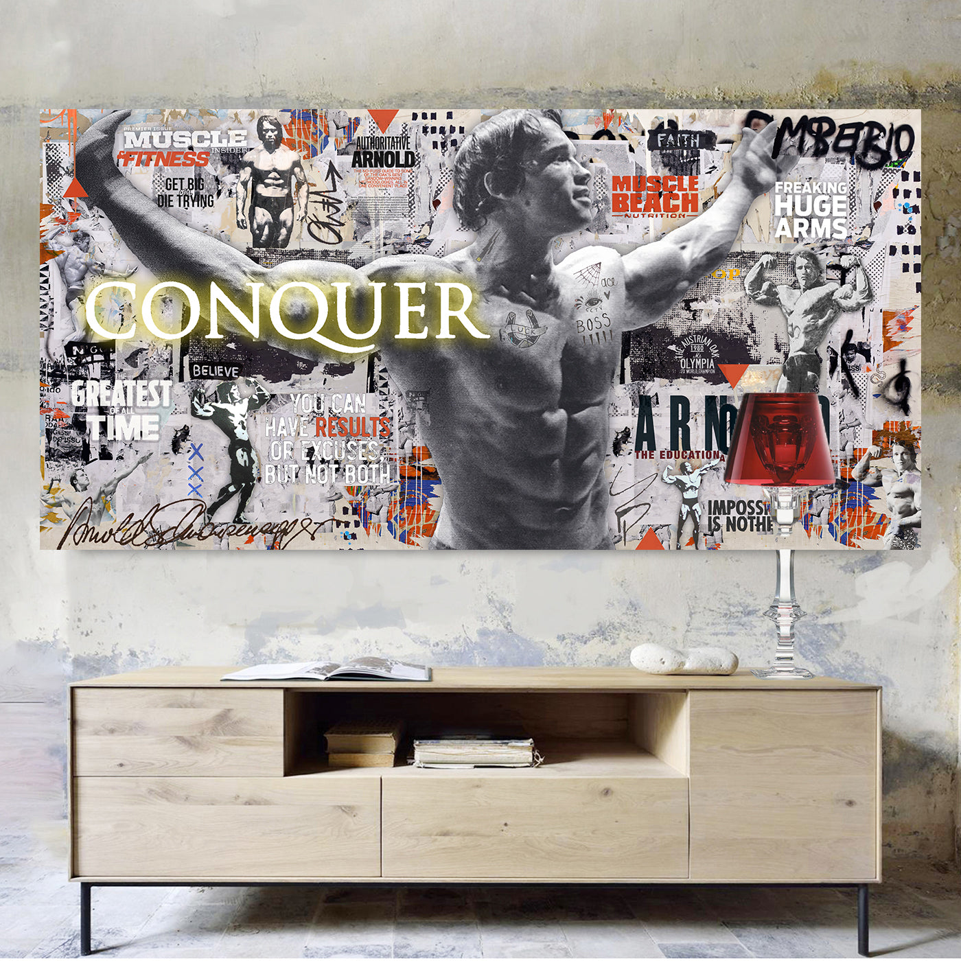 "The Oak’s Ambition" – Hand-Embellished Mixed Media Canvas