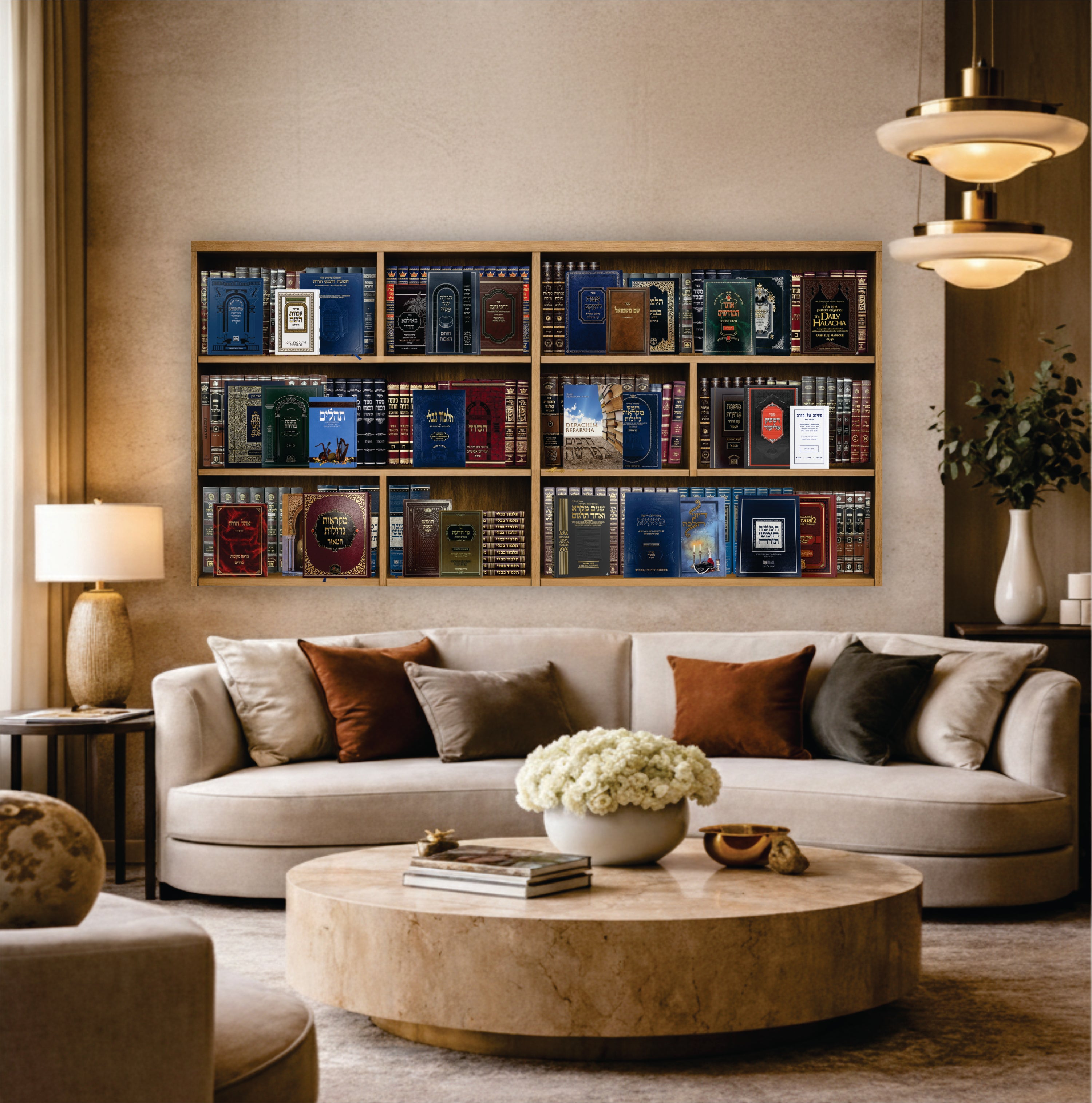 "The Sacred Library" – Judaica & Torah Acrylic Collage